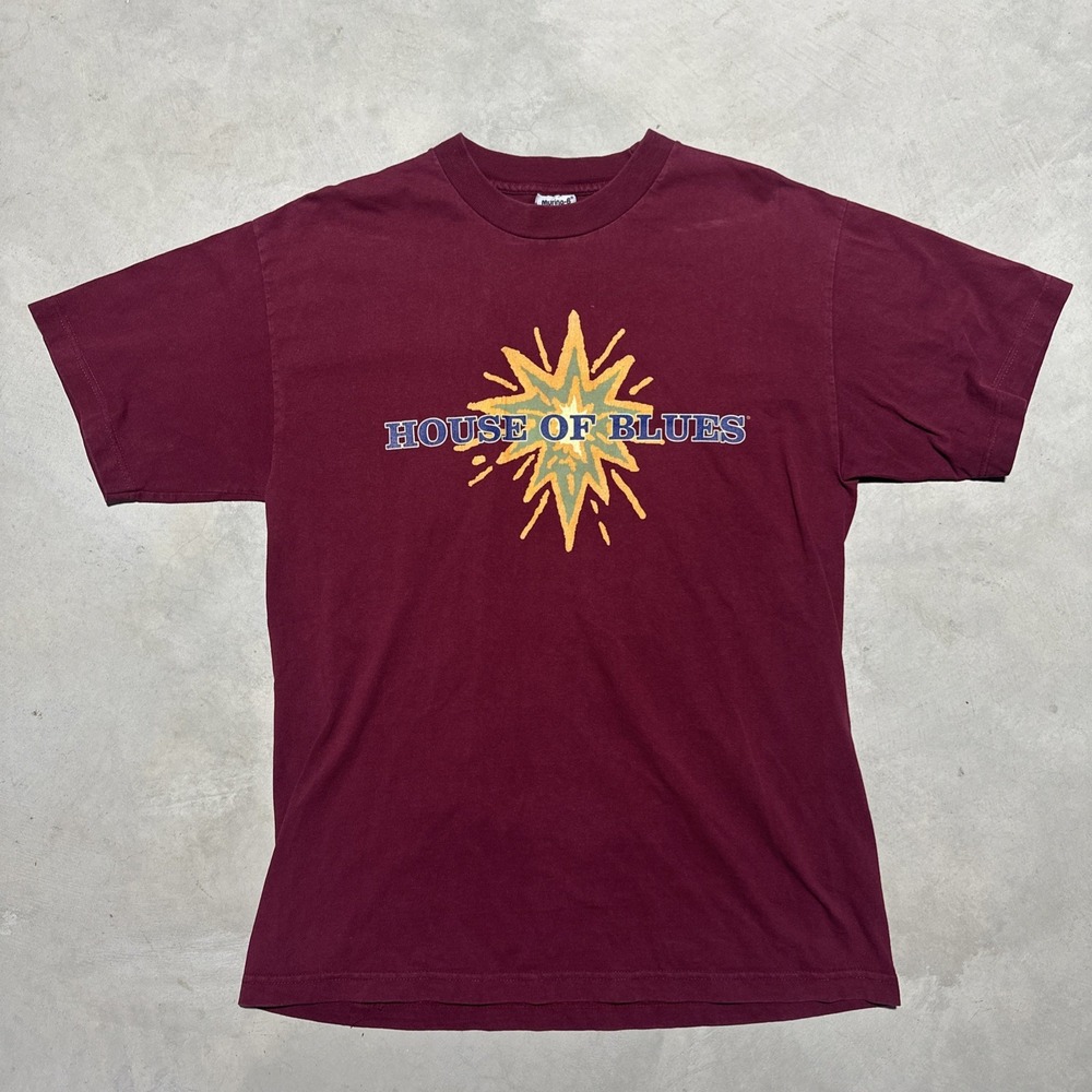 1990s House Of Blues Las Vegas T Shirt Vintage Men's SZ L HOB House Of Blues VTG